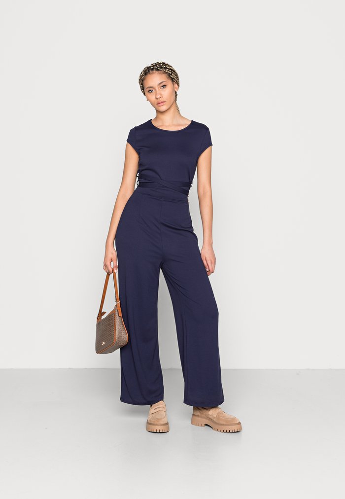 Jumpsuit Anna Field Zip UP Bleu Foncé Femme | BJK-5394159